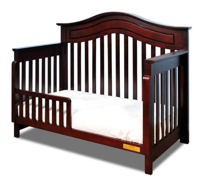 AFG Lia Convertible Crib - Cherry GuardRail