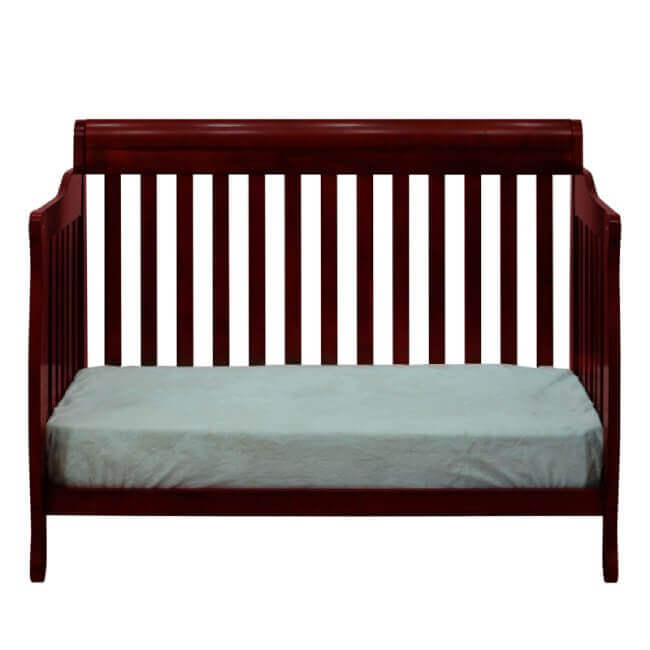 AFG Alice Convertible Crib w/ Toddler Rail - Cherry Daybed Front