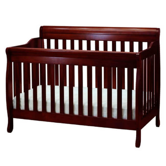 AFG Alice Convertible Crib w/ Toddler Rail - Cherry Crib Front