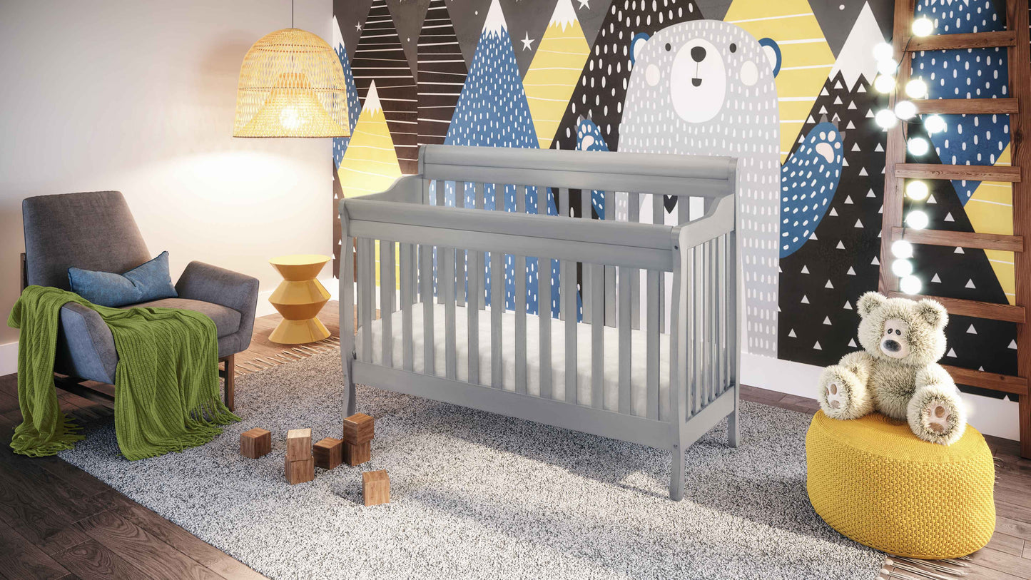 AFG Alice 4-in-1 Convertible Crib with Toddler Guardrail