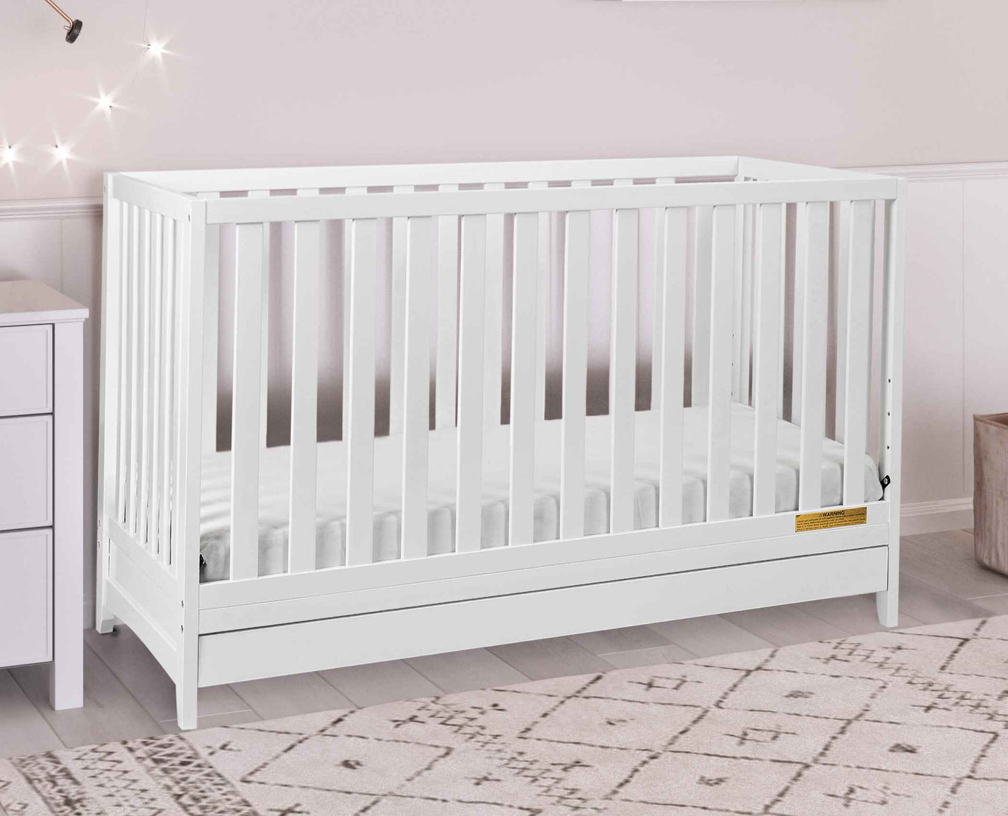 AFG Mila 3-in-1 Convertible Crib with Drawer