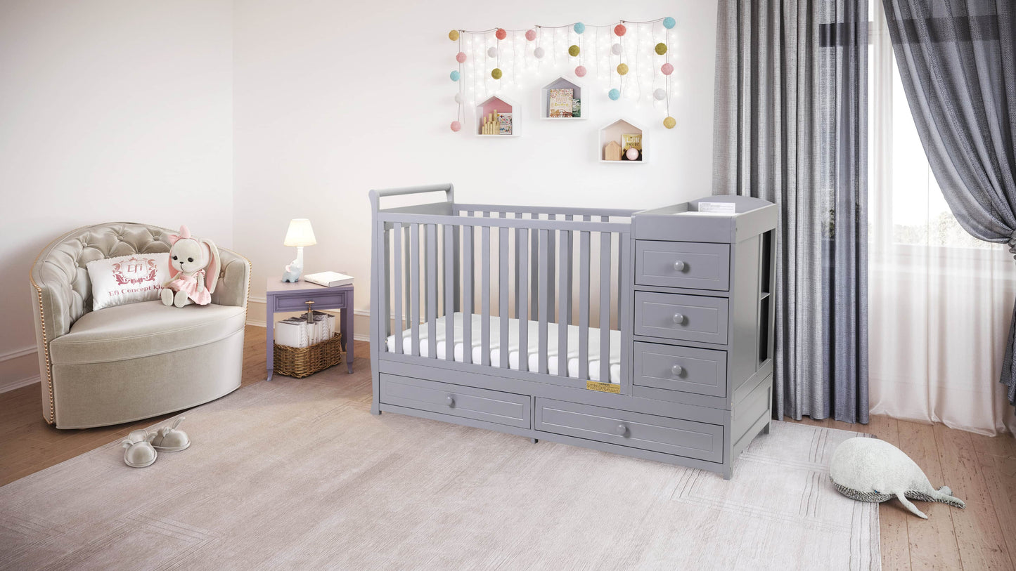 Daphne 3 in 1 Crib and Changer Combo