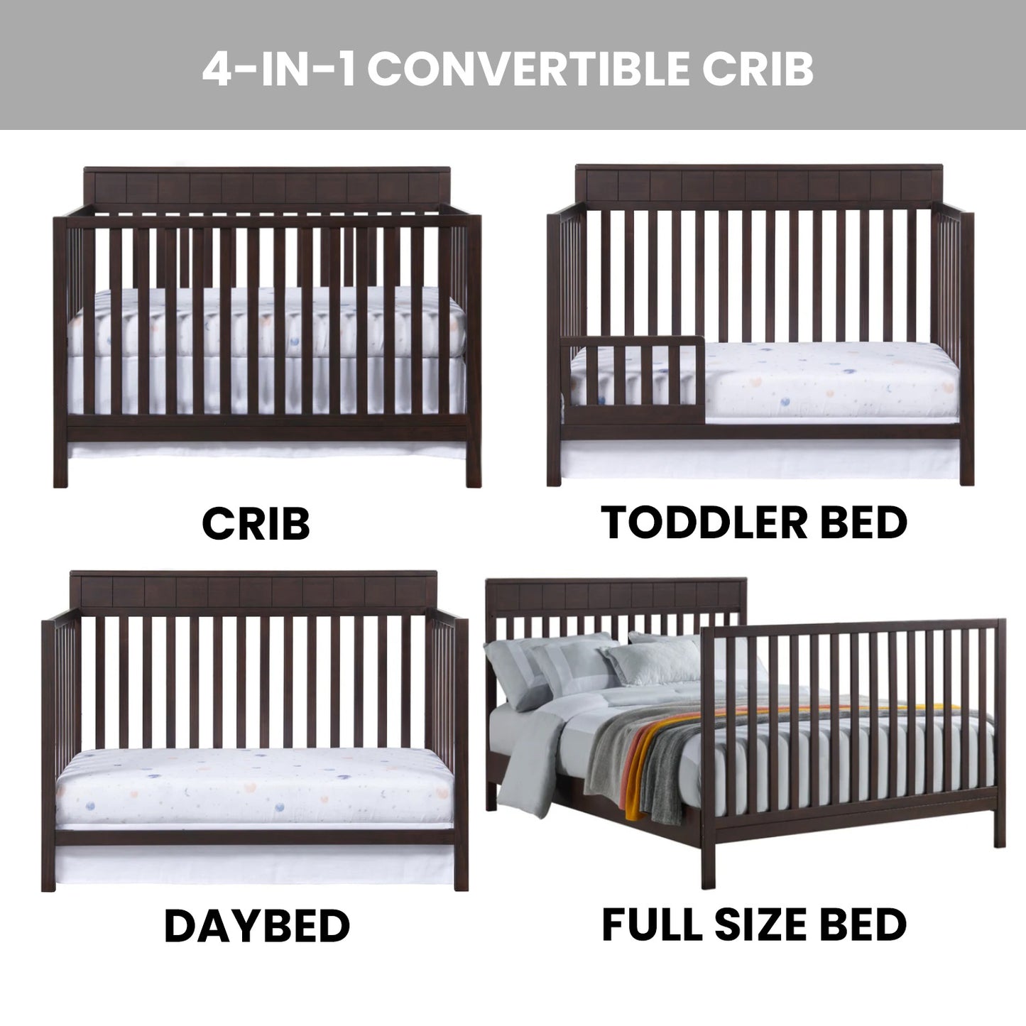 Logan 4-in-1 Convertible Crib