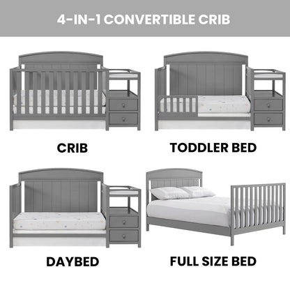 Pearson 4-in-1 Convertible Crib & Changing Station