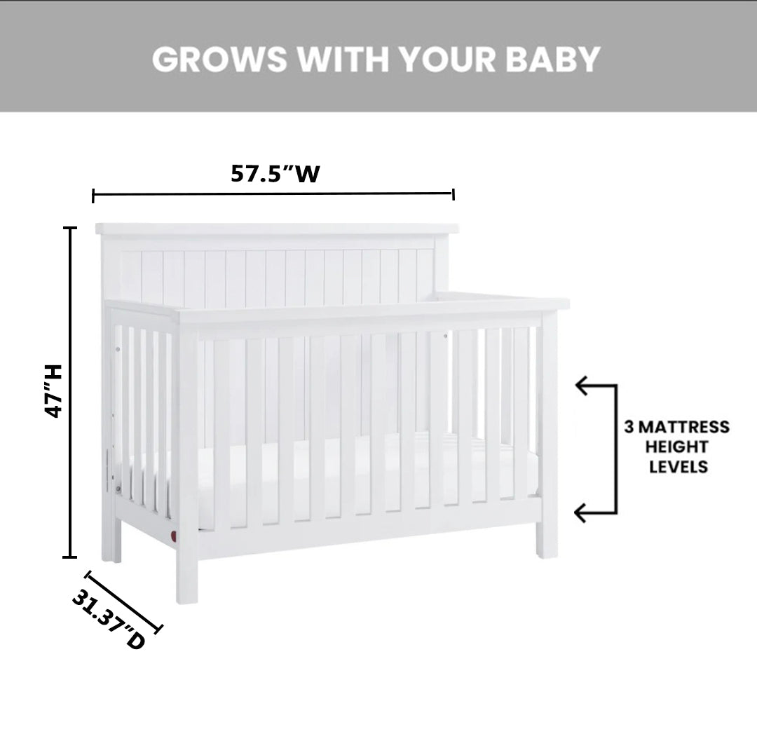 Everlee 4-In-1 Convertible Crib