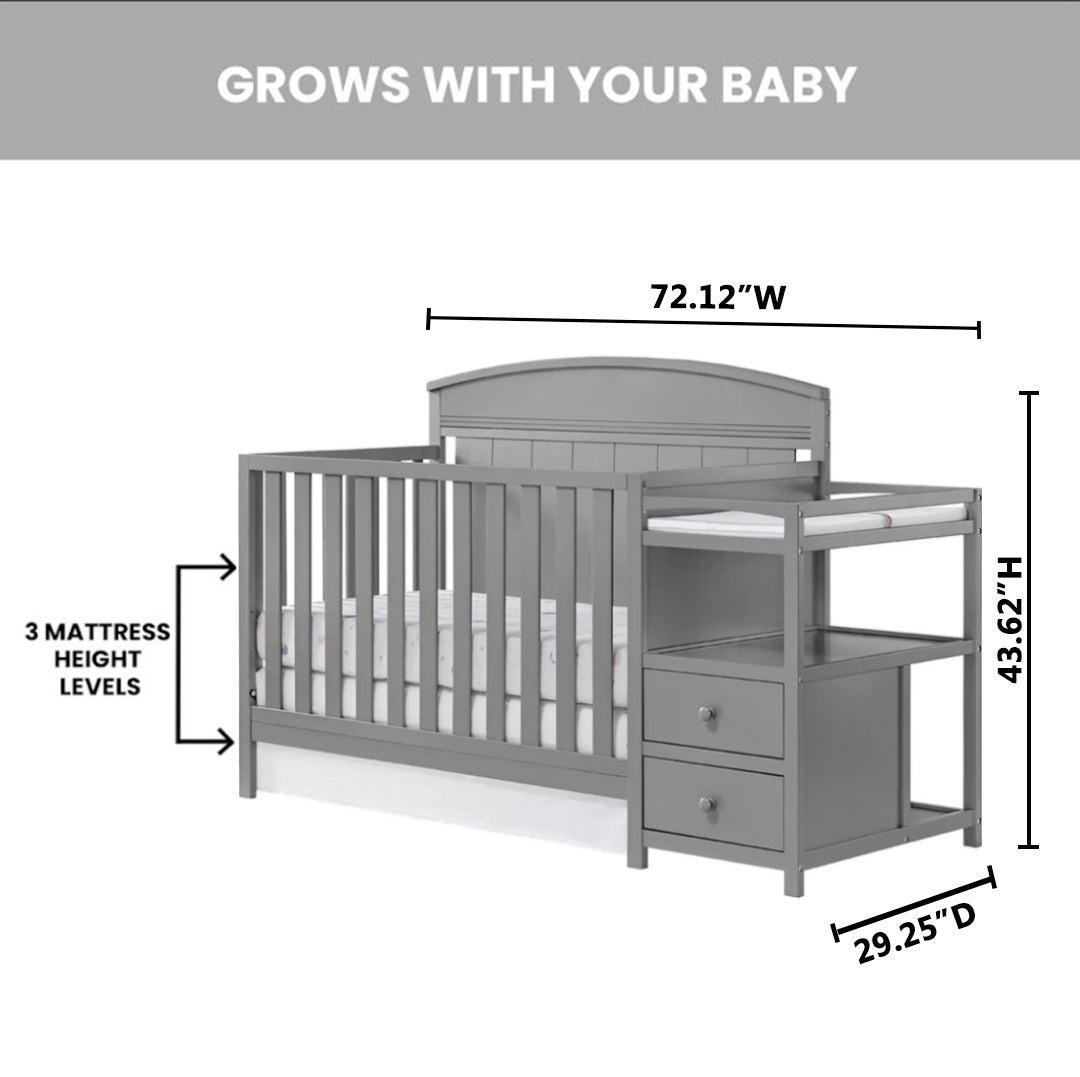 Pearson 4-in-1 Convertible Crib & Changing Station