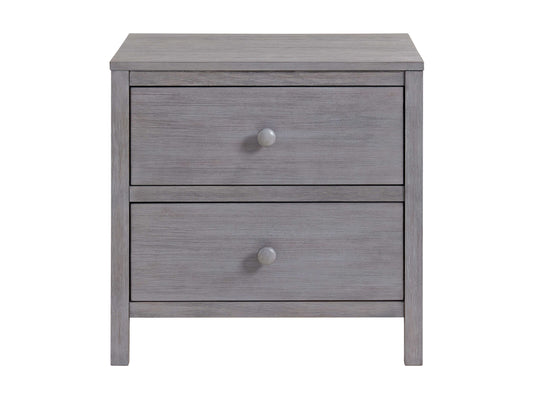 Everlee Nightstand - Front View of Everlee Nightstand Graystone