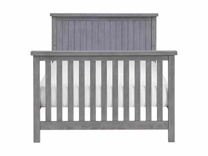 Everlee Full Bed Conversion Kit - Front View of Everlee Full Sized Bed Gray