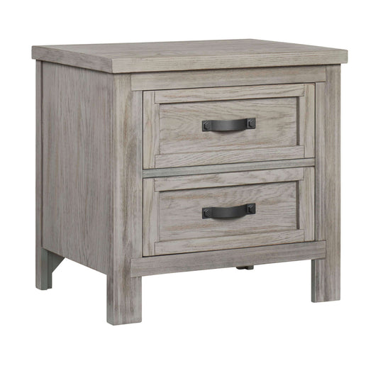 Hanover Night Stand - Inclined Side View of Hanover Night Stand Stone Wash