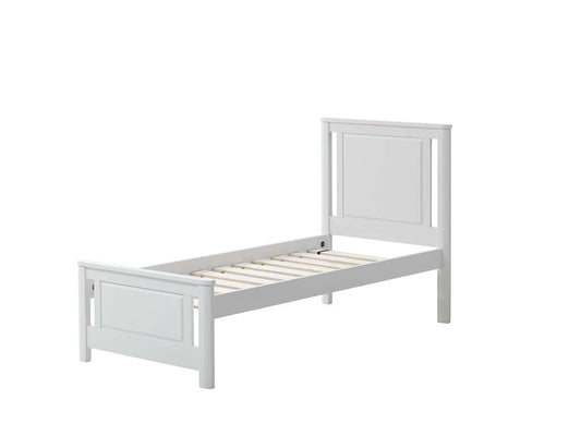Teen Bed - Model 301 - Inclined Side View of Teen Bed Model 301 White