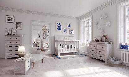 Relic Batten 4-in-1 Convertible Crib -  - Lifestyle Image of Batten 4-in-1 Convertible Crib Cloud with Other relic Products