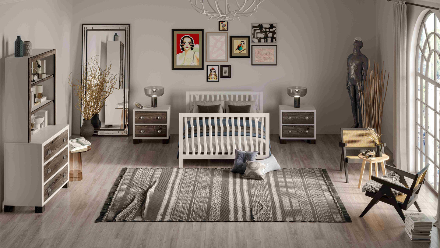 Branch 4 in 1 Convertible Crib - Lifestyle Image of all Branch Products