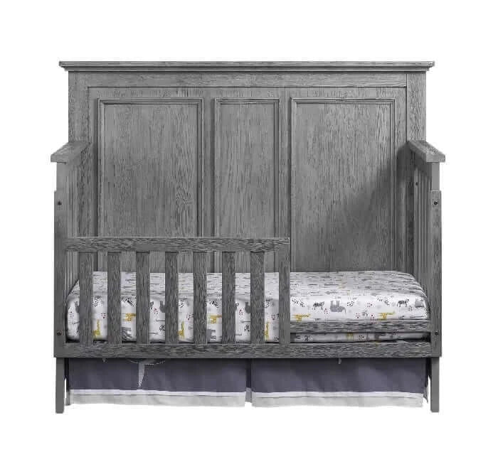 Kenilworth 4-in-1 Convertible Crib - Graphite Gray Guardrail front