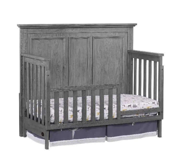 Kenilworth 4-in-1 Convertible Crib - Graphite Gray guardrail side