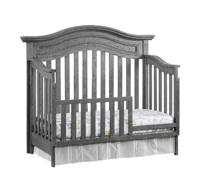 Glenbrook 4-in-1 Convertible Crib - Gray Guardrail side