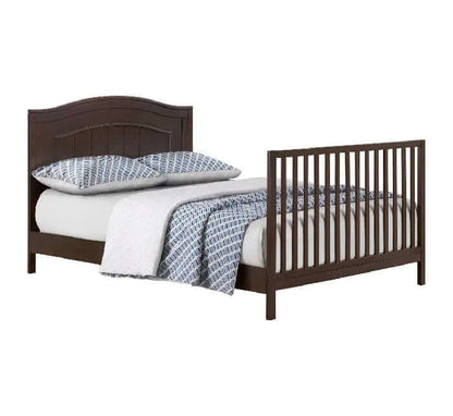 Nolan 4 in 1 Convertible Crib - Nolan Espresso toddler bed side