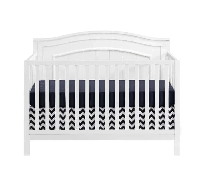 Nolan 4 in 1 Convertible Crib - Nolan White Crib front