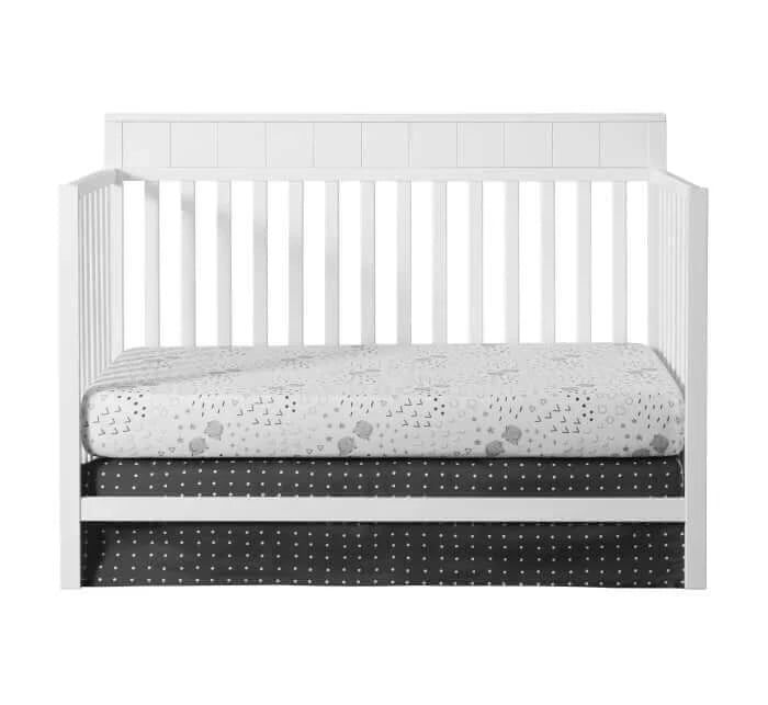 Logan 4-in-1 Convertible Crib - White daybed front