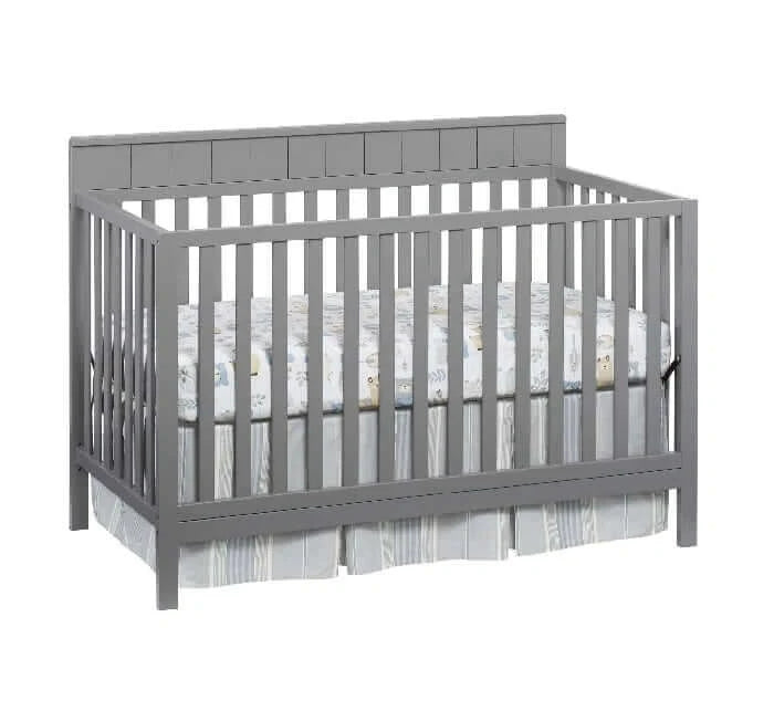 Logan 4-in-1 Convertible Crib - Gray side 