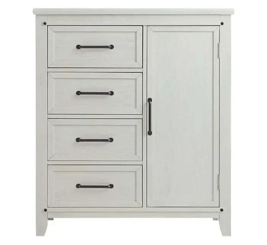 Soho Baby Ellison Chifferobe - Rustic White front