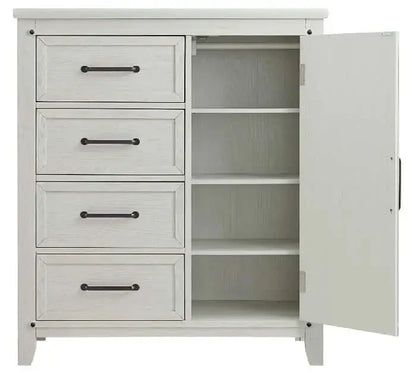 Soho Baby Ellison Chifferobe - Rustic white open