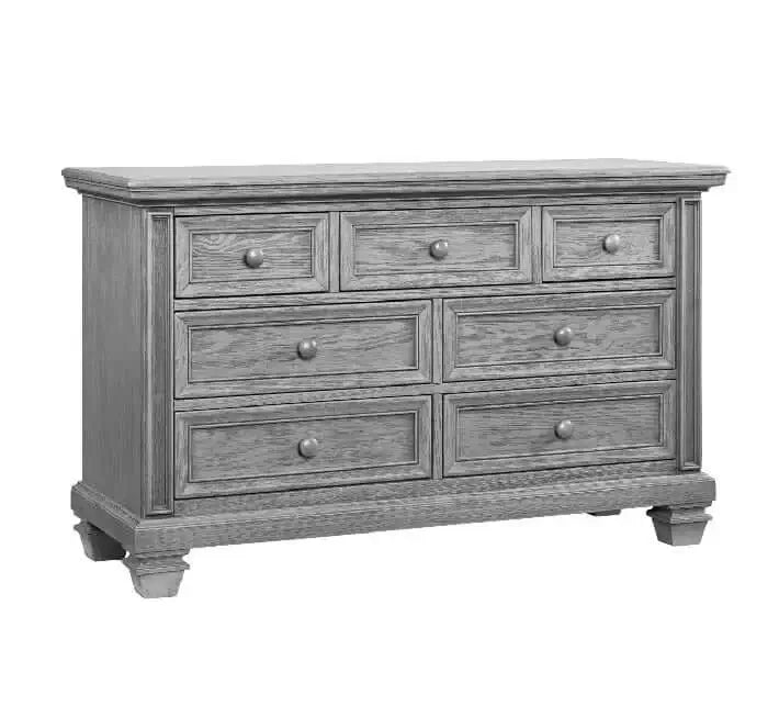 Richmond 7 Drawer Dresser - Brushed Gray side