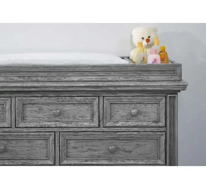 Richmond 7 Drawer Dresser - Brushed Gray top zoomed