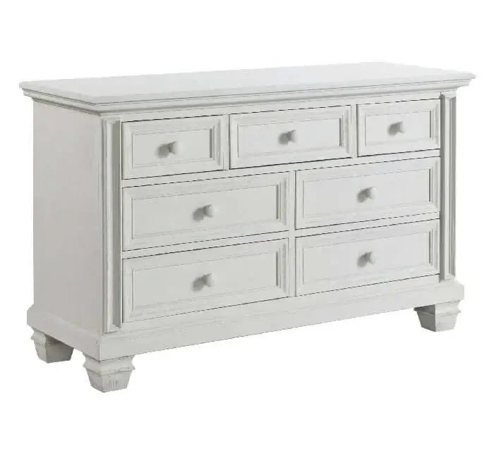 Richmond 7 Drawer Dresser - Oyster White side