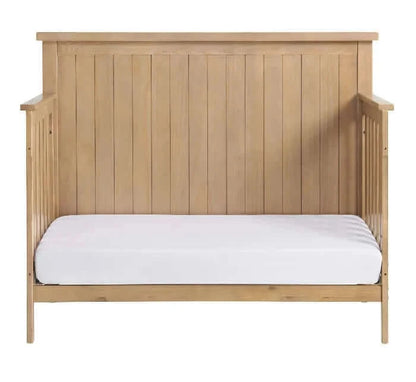 Everlee 4-In-1 Convertible Crib - Honey Wood Daybed front