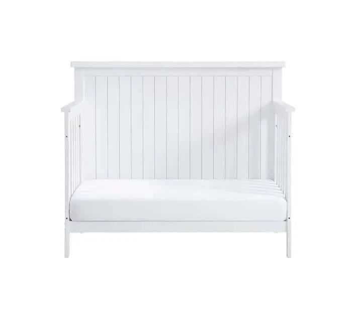 Everlee 4-In-1 Convertible Crib - Whitewash daybed front