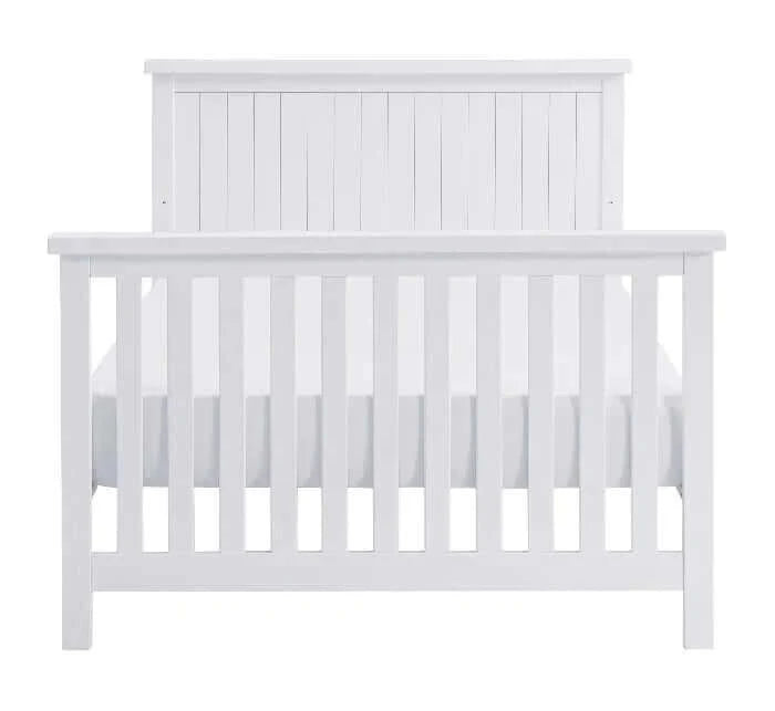 Everlee 4-In-1 Convertible Crib - Whitewash Toddler bed front