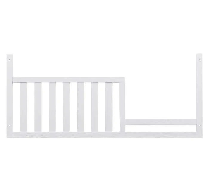 Everlee 4-In-1 Convertible Crib - Whitewash guardrail