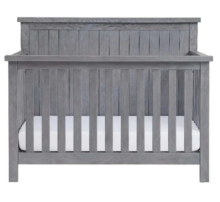 Everlee 4-In-1 Convertible Crib - Greystone crib front