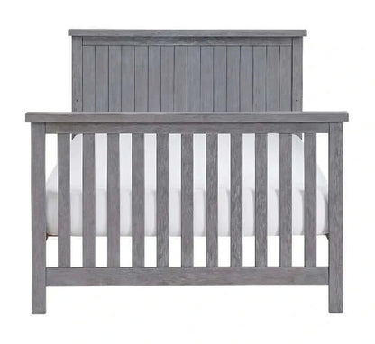 Everlee 4-In-1 Convertible Crib - Greystone Toddler bed front