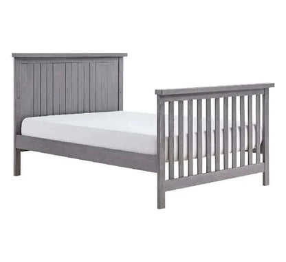 Everlee 4-In-1 Convertible Crib - Greystone Toddler bed side