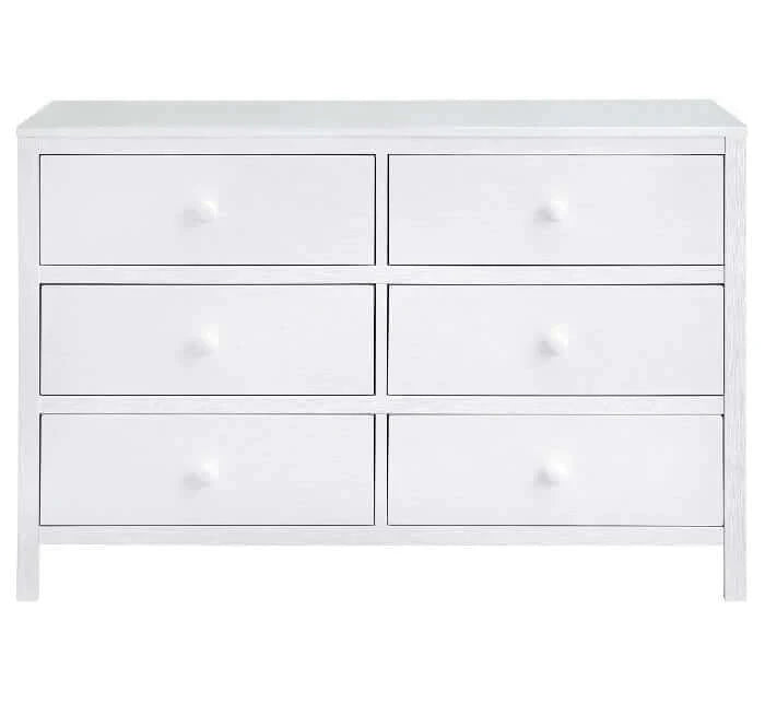 Everlee 6 Drawer Dresser - White front