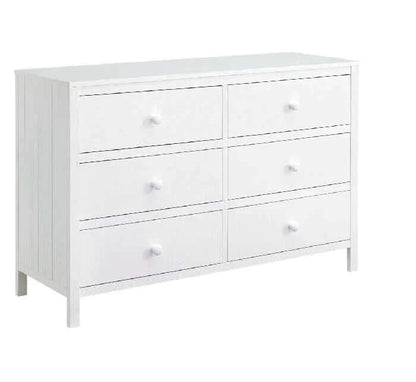 Everlee 6 Drawer Dresser - White side 