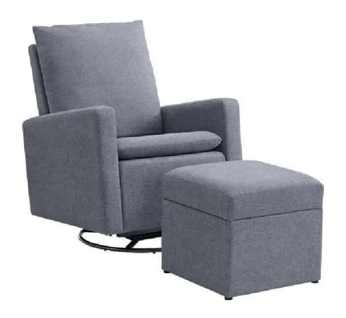 Everlee Upholstered Glider and Ottoman Set