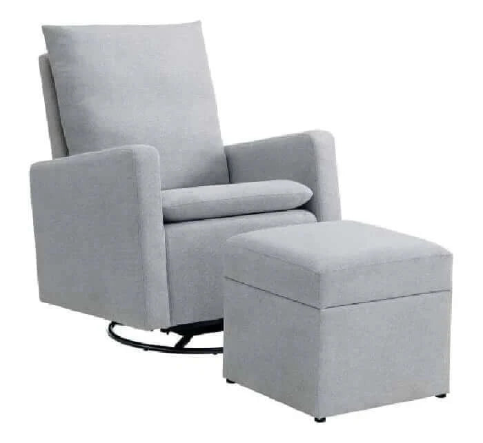 Everlee Upholstered Glider and Ottoman Set