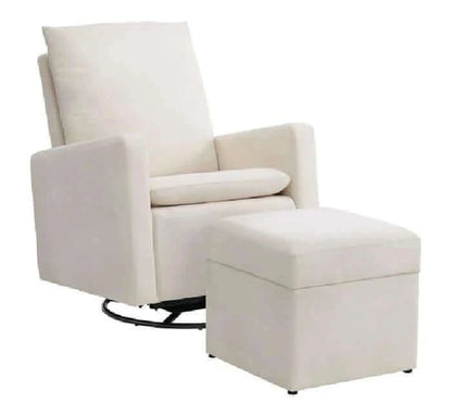 Everlee Upholstered Glider and Ottoman Set