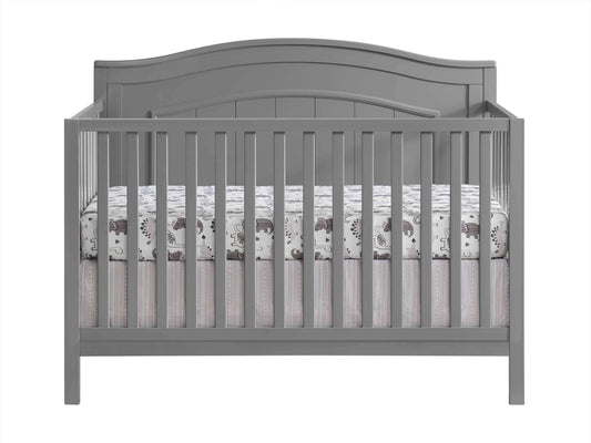 Nolan 4 in 1 Convertible Crib - Front View of Nolan 4 in 1 Convertible Crib Dove Gray