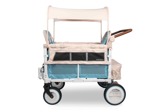 VW4 Volkswagen Stroller Wagon - Side View of the Wagon Green