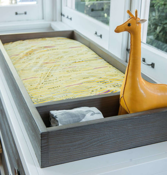 True Changer Tray - Zoomed Lifestyle Image of Changer Tray Snow  with Mud