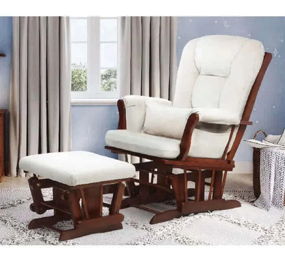 AFG Alice Glider Chair and Ottoman with Pillow