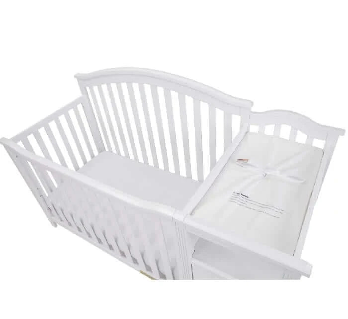 AFG Kali 4-in-1 Crib and Changer - White Combo top view