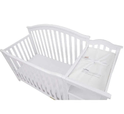 AFG Kali 4-in-1 Crib and Changer - White Combo top view