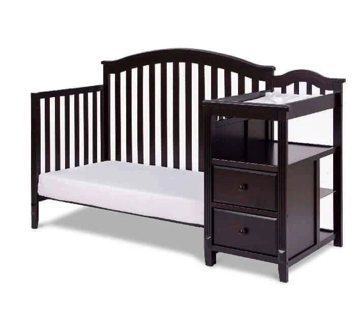 AFG Kali 4-in-1 Crib and Changer - Espresso daybed side