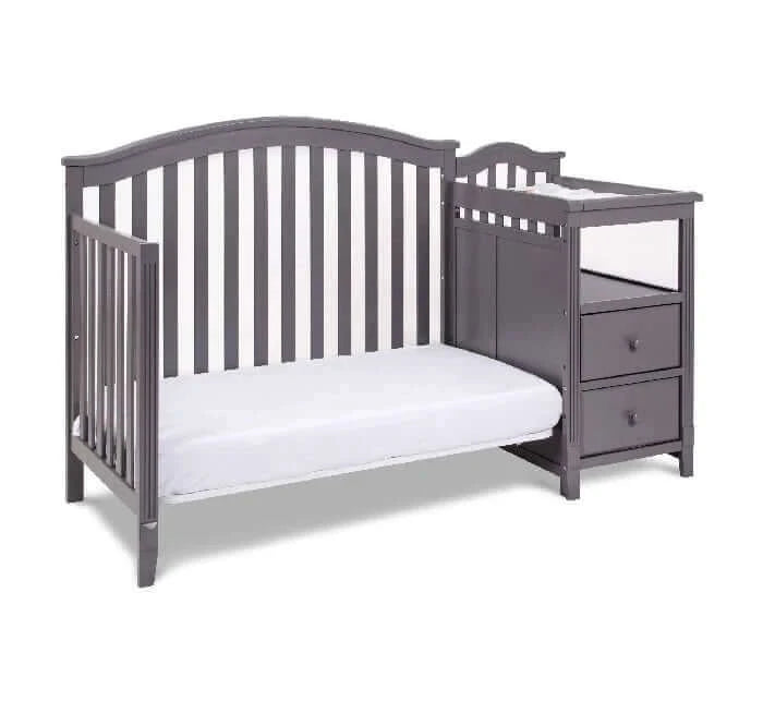 AFG Kali 4-in-1 Crib and Changer - Gray side 2