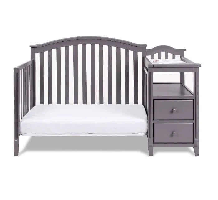 AFG Kali 4-in-1 Crib and Changer - Gray Daybed front