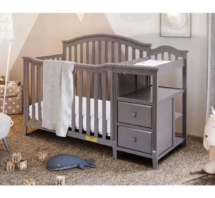 AFG Kali 4-in-1 Crib and Changer - Gray side room 2